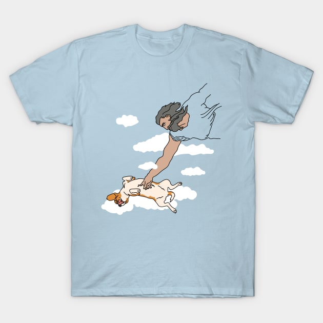 God loves doggy T-Shirt by Thoo